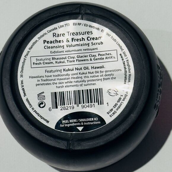 Tweak’d By Nature Peaches & Fresh Cream 8oz Scrub &  3oz Hair Treatment SEALED - Picture 4 of 6